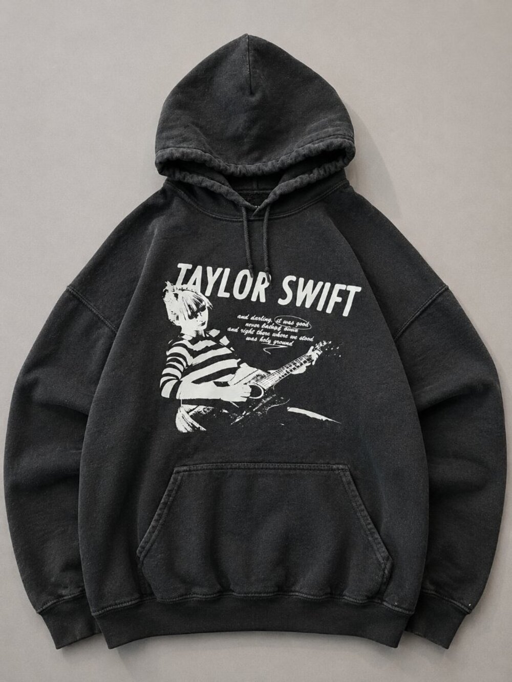 Taylor Swift Holy Ground Hoodie - Charcoal Black - XL